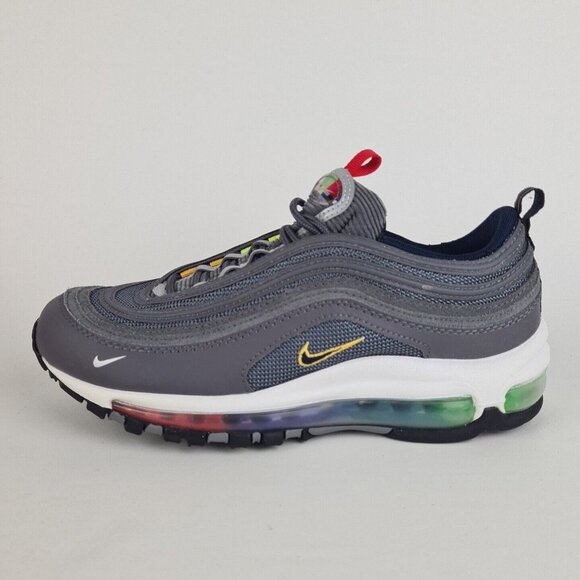 Nike Air Max 97 EOI GS Grey Black Sneaker Unisex Shoe SZ 7Y